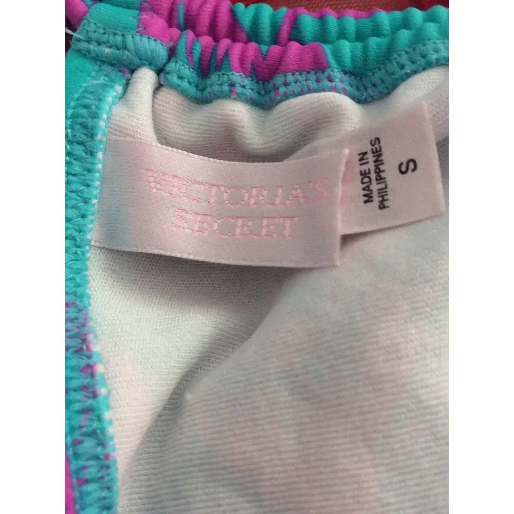 Victoria's Secret Bikini Top Pleated Floral Print Swimwear